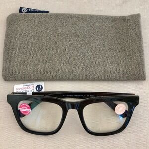 New Coffee Cavern Peepers Progressive blue light filter readers  +1.00 & case
